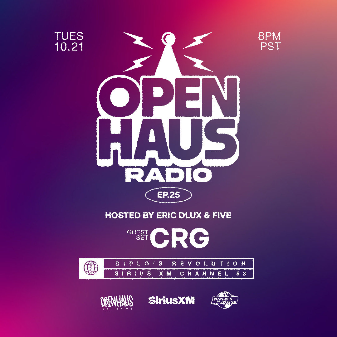 .#OPENHAUSRadio (Ep 25) with <a href="/DJCRGmusic/">CRG (C.R.G.)</a> aired 10.21.25 — Now available on SoundCloud &amp; Apple [LISTEN]: headlinermusicclub.com/open-haus-radi…