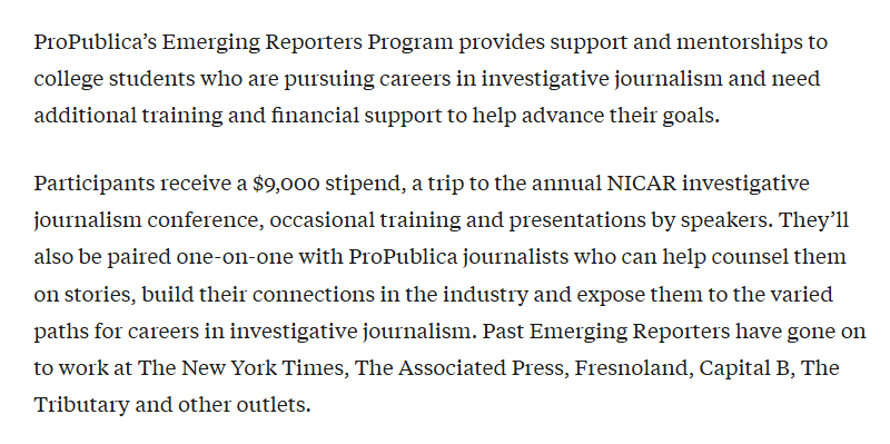 Congratulations to our <a href="/FreshTakeFla/">Fresh Take Florida</a> <a href="/UFJSchool/">UF College of Journalism and Communications</a> students <a href="/gvelasquezn/">Gabriel Velasquez Neira</a> <a href="/LeeAnnJOU/">Lee Ann Anderson</a> selected as <a href="/propublica/">ProPublica</a> 2025 class of five top emerging news reporters propublica.org/article/propub…