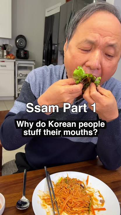 Anyway this coming from a Korean is funny considering this is how they eat ssambap lol