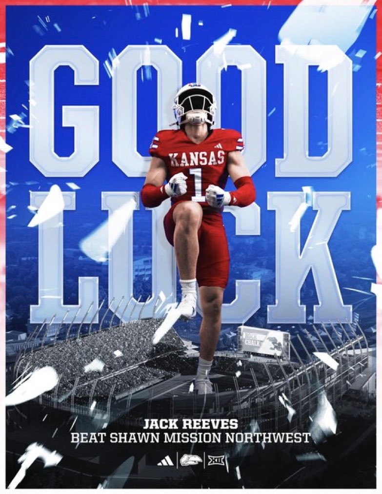 JackTReeves2026's tweet photo. Thank you @CoachBVignery and @KU_Football!!
@jeremycrabtree @SMEastFootball @RecruitLancerFB https://t.co/PkS67KQRdH