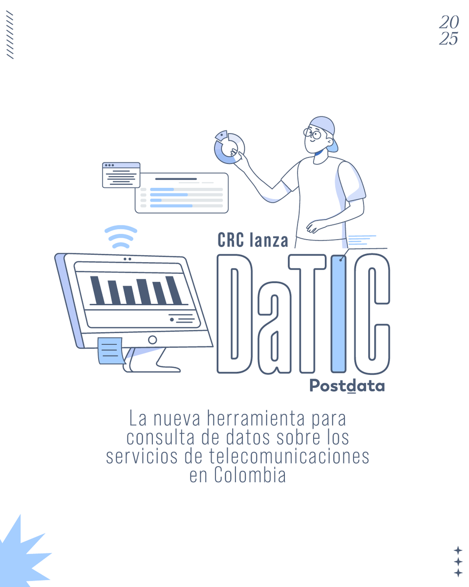 CRCCol's tweet photo. 🌐 ¿Cómo evolucionan Internet, telefonía y TV por suscripción en el país?
Con #DaTIC consulta ingresos, accesos, tráfico y cobertura de los servicios 📊
🔗 Descúbrelo: https://t.co/CQDbMDByQX https://t.co/jmsYVrvNgi