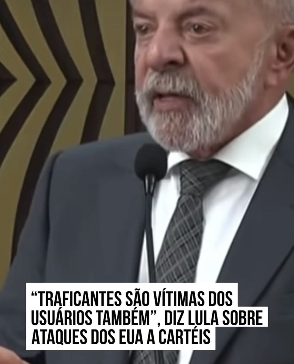 VickyR1chter's tweet photo. Lula’s Latest Revelation: Drug Dealers Are Victims Now

Just when you think you’ve heard every absurdity from Brazil’s resident Marxist Messiah, he outdoes himself again. This week, Lula da Silva — the man who once claimed corruption was just a misunderstanding — declared that “drug traffickers are victims too.”

Yes, you read that correctly. According to Lula, the men who butcher families, poison children, and bankroll cartels are now the real sufferers in society. It’s not the mothers who bury their sons after drive-by shootings, nor the kids trapped in narco-controlled favelas — no, it’s the traffickers who need our sympathy.

This is what happens when a criminal governs a country: the lines between predator and prey disappear. Lula’s moral compass is so twisted it points straight to Colombia. In his world, dealers are “oppressed,” gangsters are “misunderstood,” and anyone demanding law and order is a “reactionary.”

Perhaps it’s no coincidence that a president with his own history of cozy ties to dubious money finds it easy to empathize with drug lords. After all, who better to understand the struggles of organized crime than someone who’s turned it into a governing philosophy?

While Brazilian families mourn victims of cartel violence, Lula’s regime preaches compassion — not for the dead, but for the men who made them dead.

This isn’t leadership. It’s state-sponsored lunacy. Lula has officially traded justice for ideology, replacing accountability with excuses and morality with Marxism.

Brazil doesn’t need another sermon about “victims.” It needs handcuffs — and a government brave enough to use them.