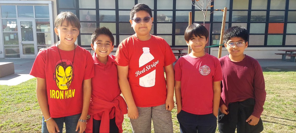 NorthRanchito's tweet image. Character Counts at North Ranchito. Today we wear red to represent the caring pillar. #GoPumas #CharacterCountsWeek