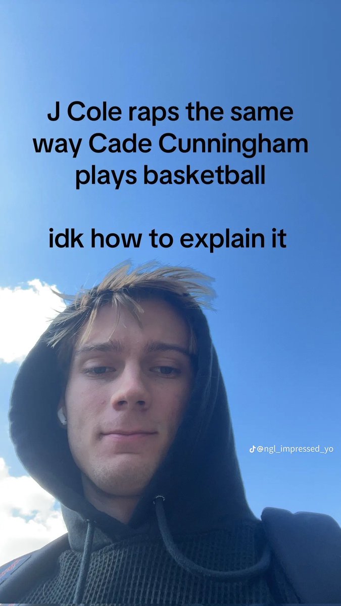 HiroBeats's tweet photo. He's just trying to say that Cade is boring and I'm not rolling. 

Cade hoops like Larry June, Lupe, and Elzhi rolled into one: calm on the surface, but everything’s measured, technical, HIGHLY SKILLED and deeply intentional. https://t.co/XCDQp30q5q