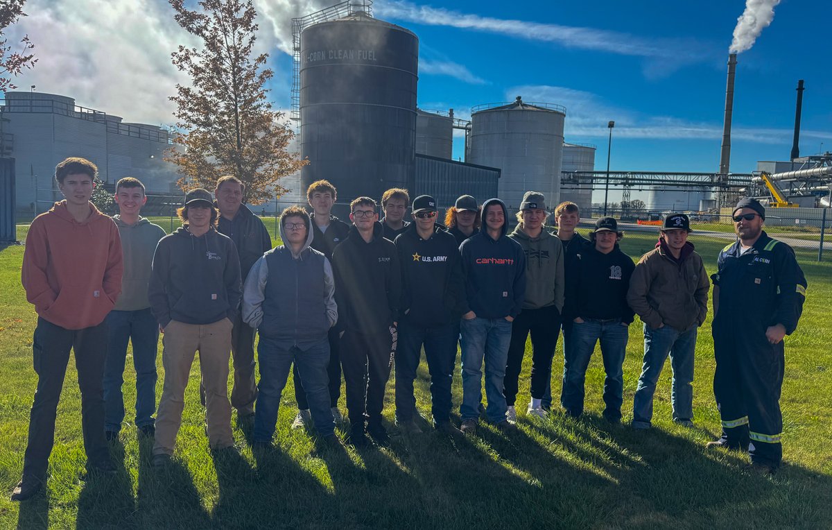 This morning we co-hosted a plant tour for 14 Agriculture students from Southland High School with our producer member, <a href="/AlCornEthanol/">Al Corn Clean Fuel</a>! bit.ly/47aW8oU
