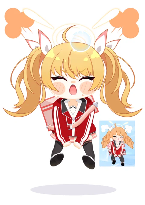 #絵描きさんがデフォルメ絵を見せてくれるタグ #ブルアカ ヨシミがかわいかったので…