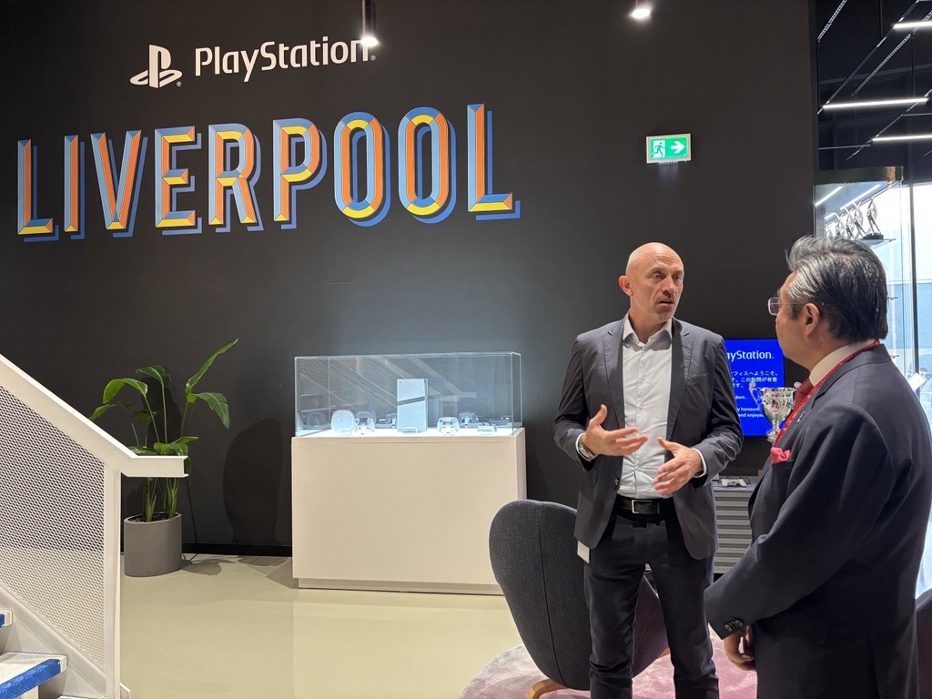 AmbJapanUK's tweet image. Wonderful visit to Sony PlayStation's software development hub, at the heart of Liverpool's creative industries!
