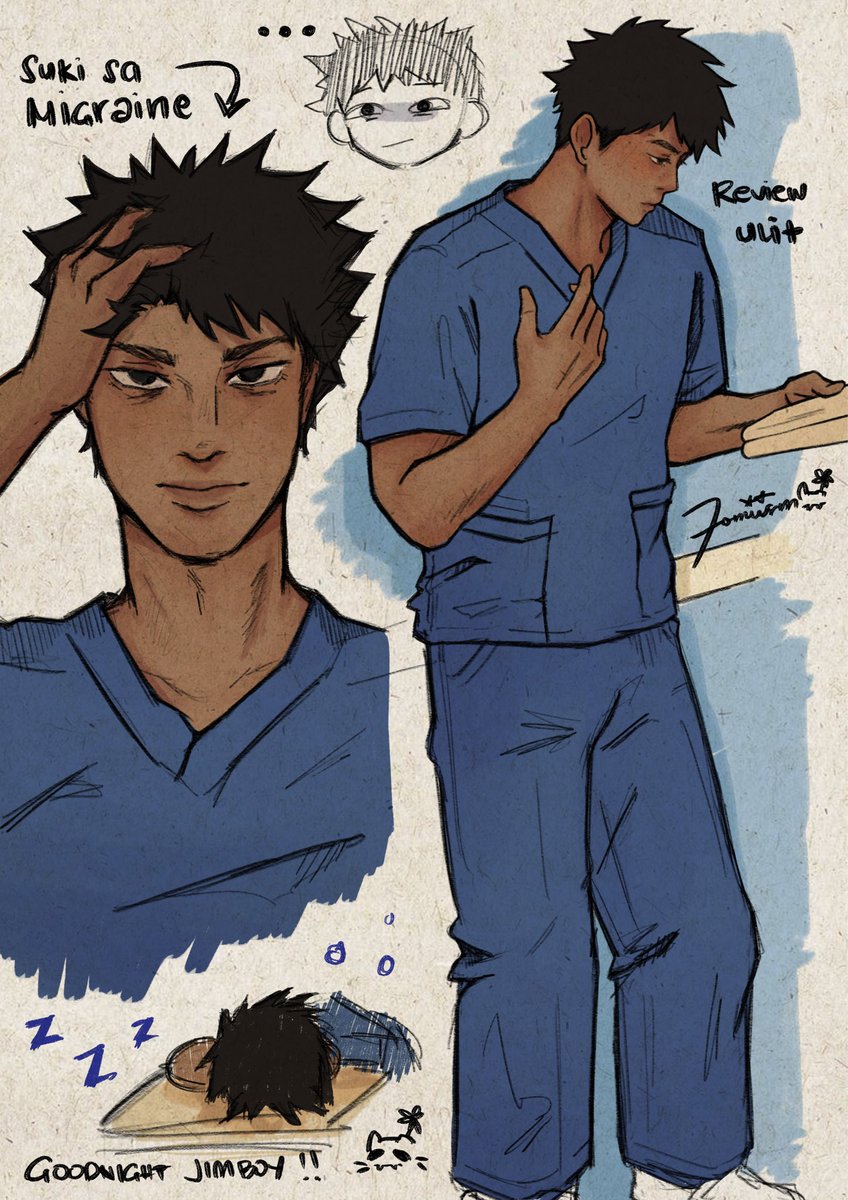 7omiism's tweet photo. migraine chronicles ni nurse jimboy 

#iwaizumi #Haikyuu #haikyuufanart https://t.co/LRknfHsjCX