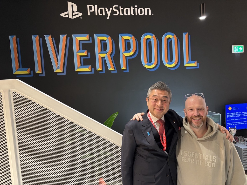 AmbJapanUK's tweet image. Wonderful visit to Sony PlayStation's software development hub, at the heart of Liverpool's creative industries!
