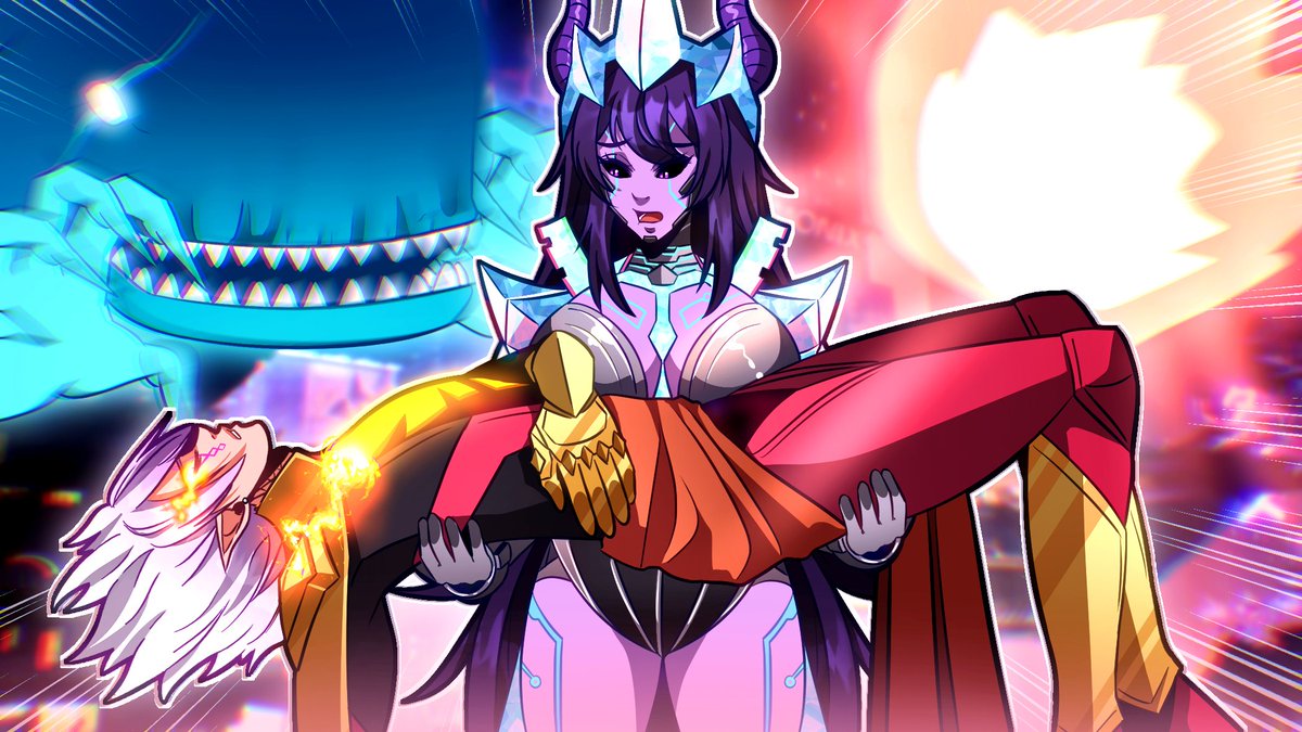 AAAH I love doing this Marvel Rivals collab so much with the ever so sweet <a href="/DaxTheWizard/">Dax |God Elf Wizard VTuber|⚡️💜</a> and there will be more later on his YouTube page with this phenomenal art by the talented <a href="/Aprilia_artist/">JustAprilia | Thumbnail artist 🌼</a> as the thumbnail! I always got your back Dax ;) Ill carry you through hellfire! 😘