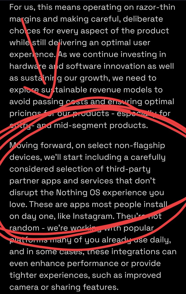 saaaanjjjuuu's tweet image. Breaking 🚨
Nothing has officially confirmed that from now onwards they'll include third party apps and services in their non- flagship devices. 
Reason: " We need to explore sustainable revenue models to avoid passing costs and ensuring optimal pricings for our products -…