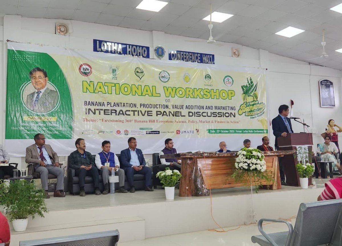APEDA at the 1st Nagaland Banana Festival 2025, Wokha 

APEDA participated in the first-ever Nagaland Banana Festival 2025, held from 22nd to 24th October at Wokha, inaugurated by Shri T. R. Zeliang, Deputy Chief Minister and Minister for Planning &amp; Transformation, Government of
