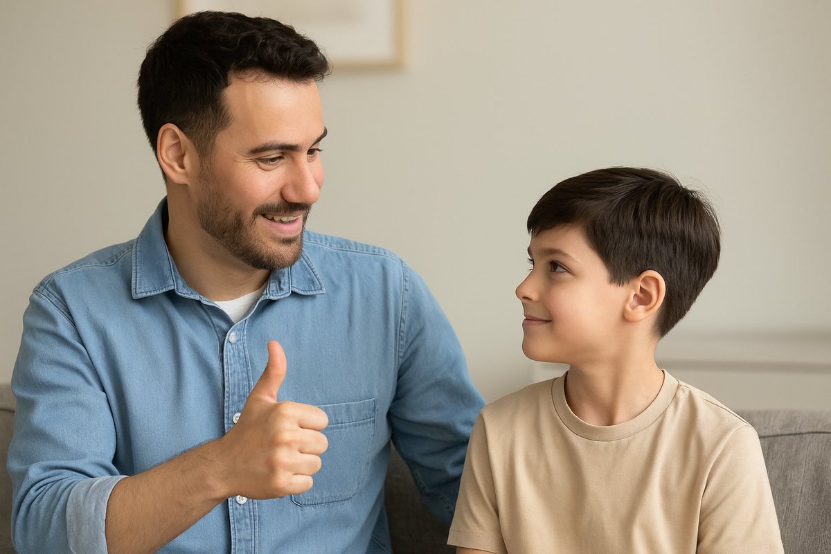 لا تقارن ولدك بأحد، خله يقيس تقدّمه على نفسه وبس؛ لأن المقارنه تزرع فيه الإحباط وتقتل حماسه. 
راقب تغيّره يوم بعد يوم، حتى لو بشي بسيط، وسجّله وانتبه لا تطيح في الغلط وتقارنه بنقطة قوّة عند غيره، لأنك كذا تظلمه.