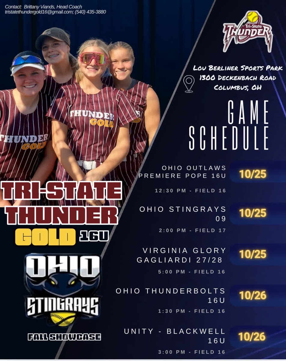 Game time update <a href="/TSThunderGold/">Tri-State Thunder Gold 16U/18U</a> <a href="/TSThunder16U/">TSThunderGold16U</a>