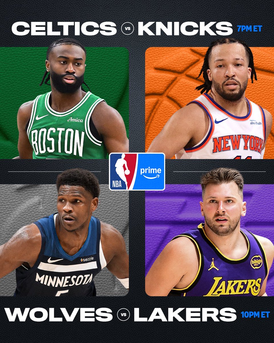 The first @NBAonPrime pregame show is just minutes away at 7 PM ET before Celtics at Knicks … featuring a one-on-one sitdown with Luka Dončić conducted by an interviewer named Dirk Nowitzki.