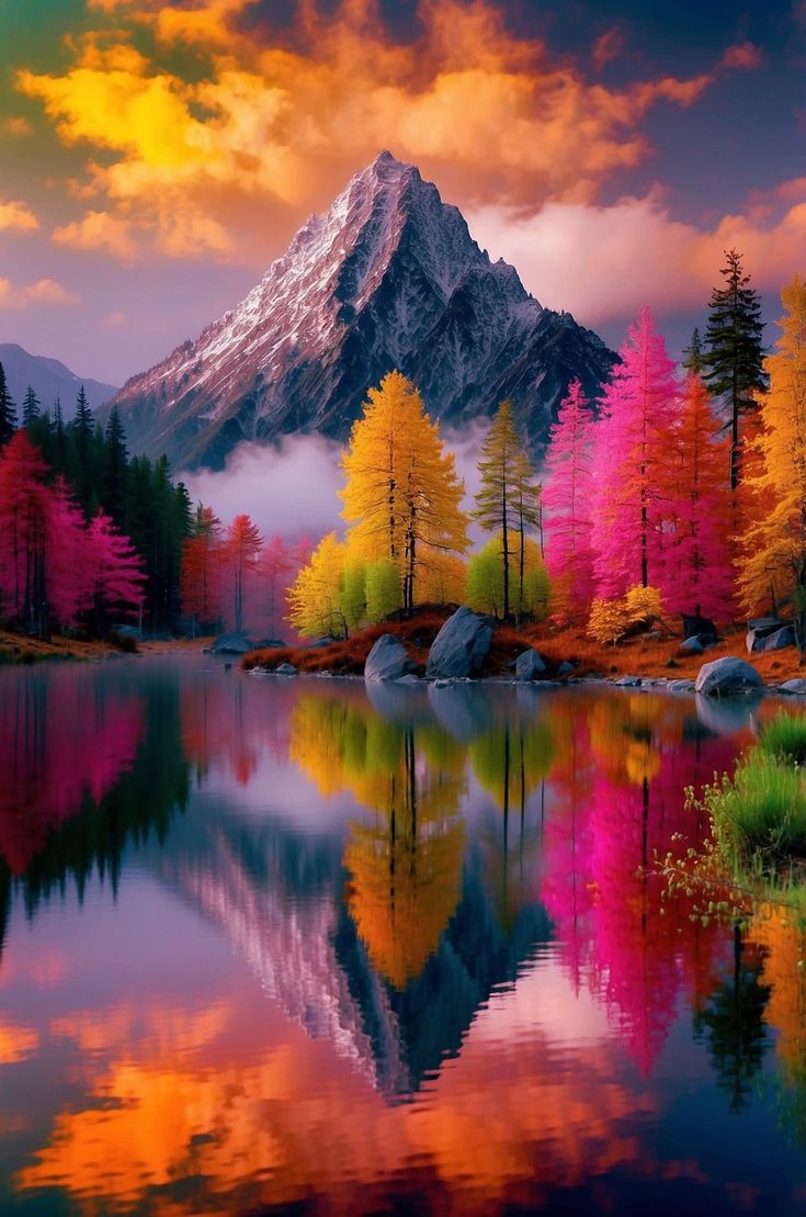 Spectacular and Relaxing weekend my special friends! 🩷💛🧡🌿🌱🍂🍁🙋‍♀️✨️  #NaturePhotography #alart #GoodVibes #aiartcommunity #art #blessed #Peace