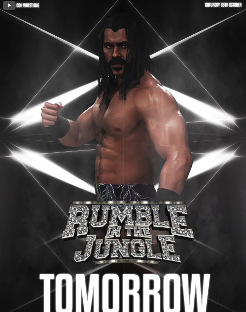 Mike_mason115's tweet photo. Tomorrow! come and rejoice with me as i attempt to win my first rumble and maybe witness a few surprises 👀      Only on: https://t.co/jbAspgV7If at 6PM EST/11pm UK time! @COHwrestling1 https://t.co/fI6RpAZeyi