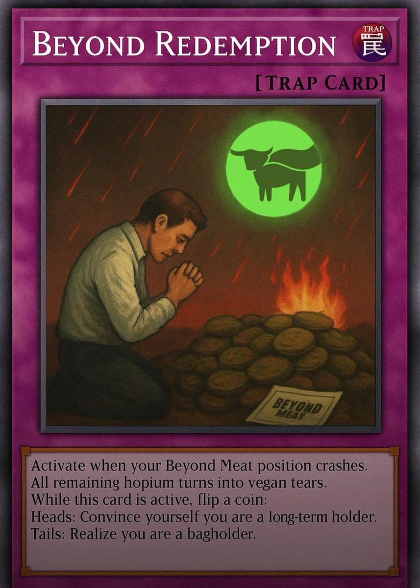 Comedyorwat's tweet image. $BYND

I ACTIVATE, BEYOND REDEMPTION!