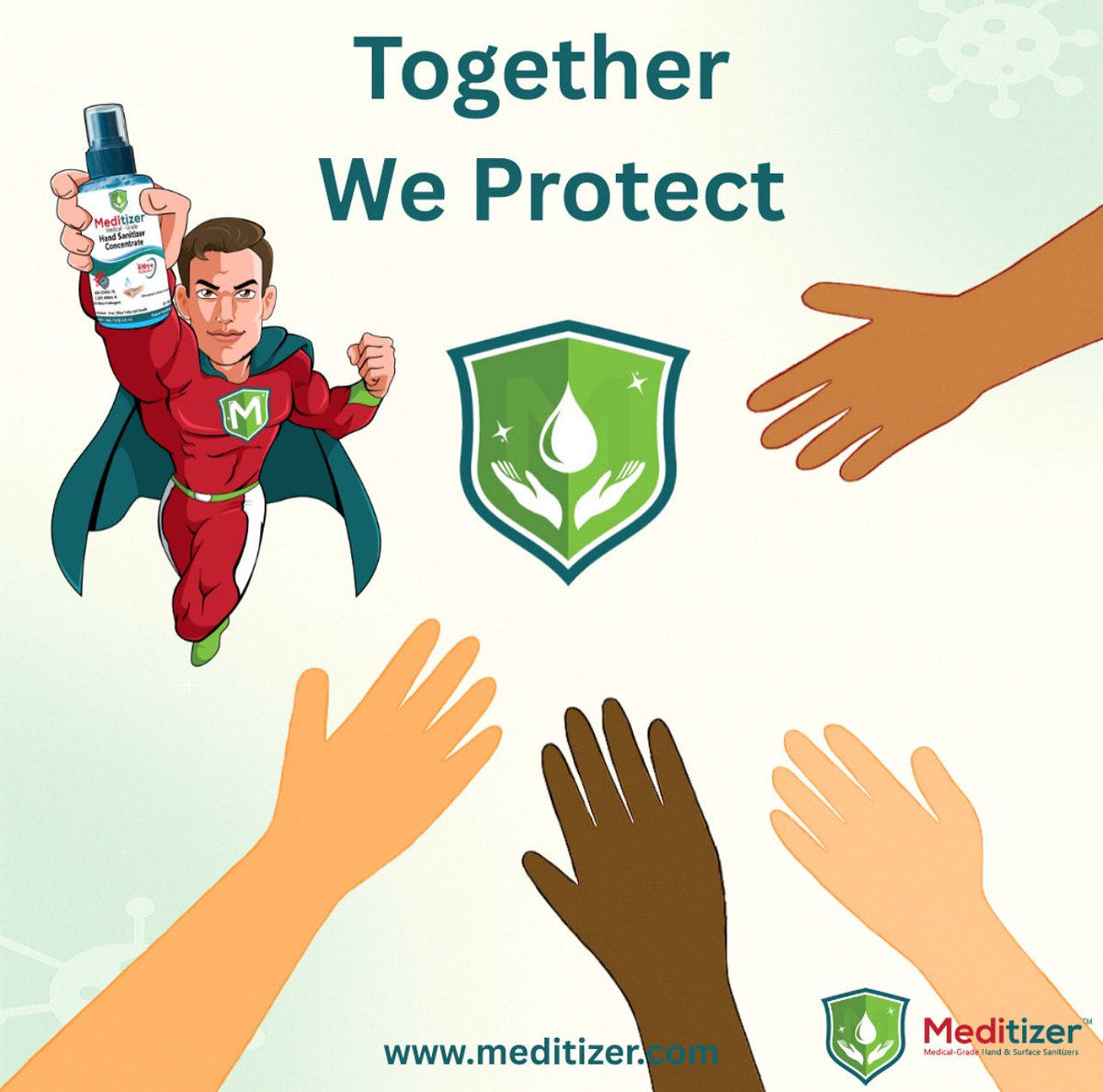 MeditizerLLC's tweet image. Thank you for joining us in raising the shield this Infection Prevention Week. Meditizer is proud to stand with you—delivering 4+ hours of protection, every day. Together, we protect. 🛡️ #ShieldYourself #InfectionPreventionWeek