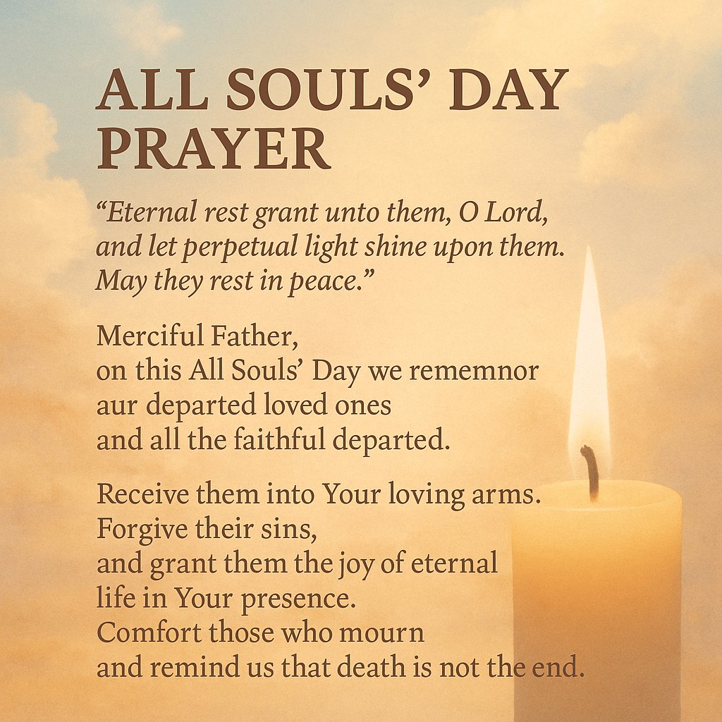 All Souls' Day Prayer \, image size:1024x1024