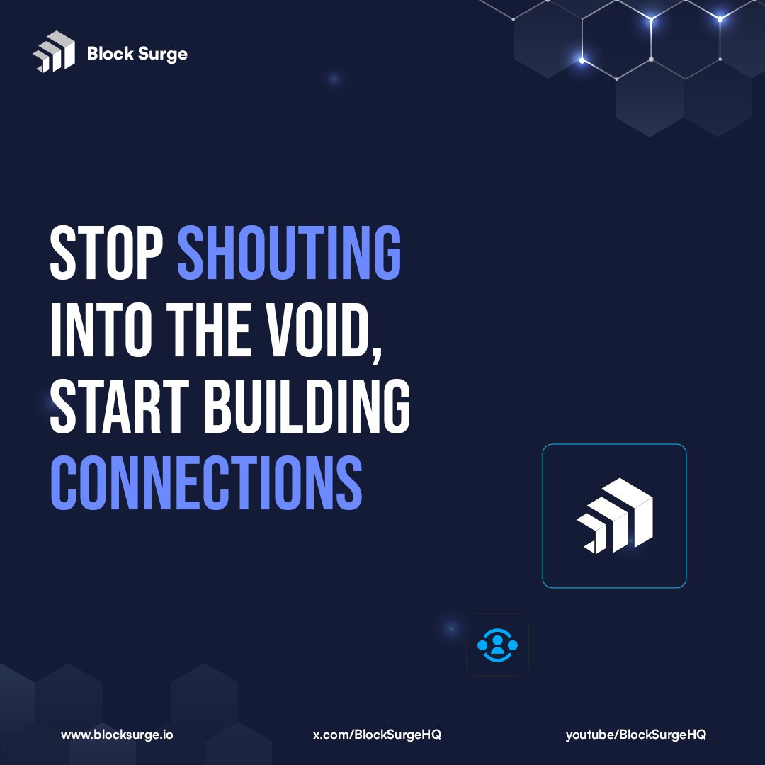 BlockSurgeHQ's tweet image. The community gives direction to any web3 project because it completes the feedback loop. Without communities, you are acting one way without any contribution from audiences.

Let your audiences be your advocates.

DM us now to get started with BlockSurge!