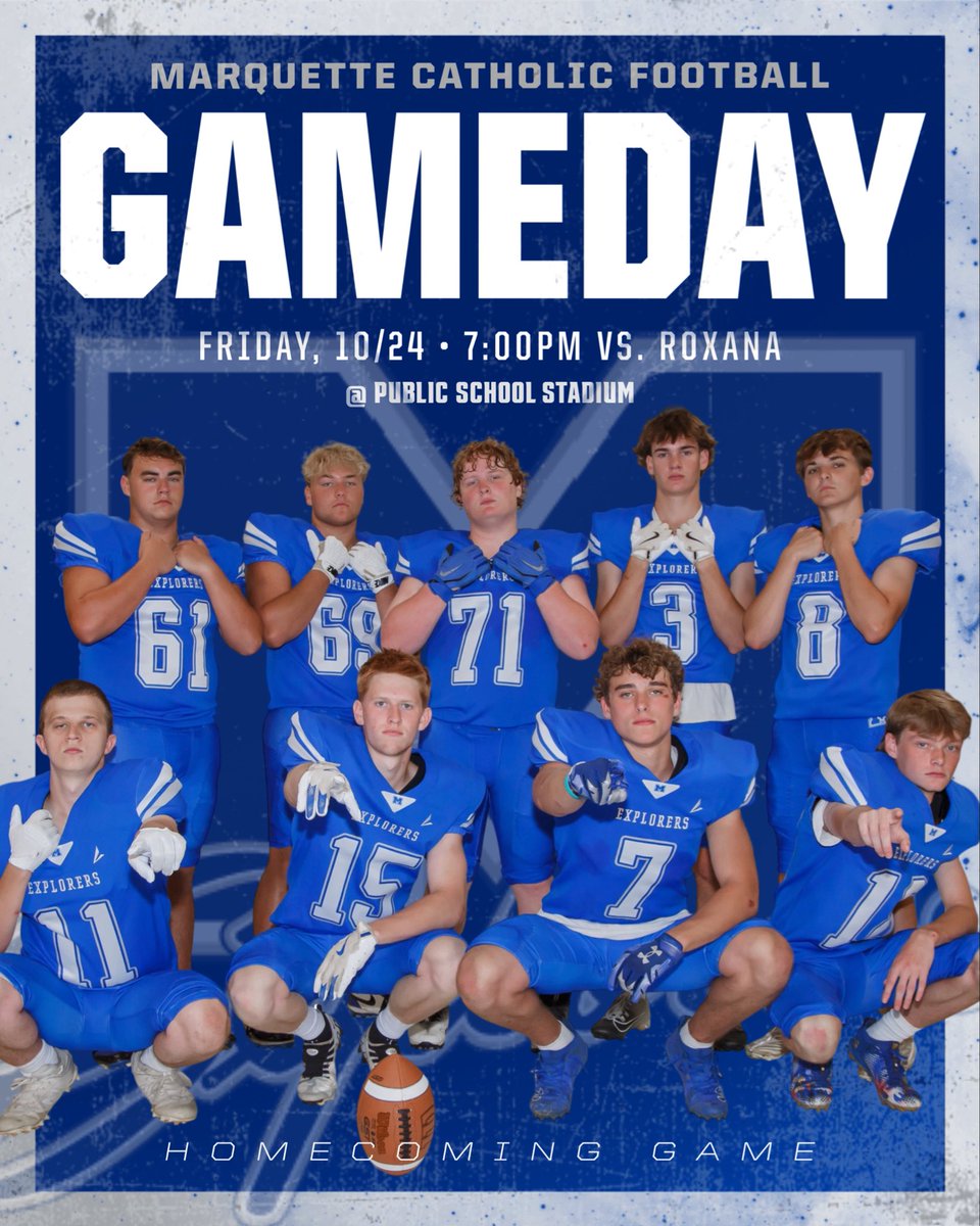 Marquette Catholic vs Roxana kicks off tonight at home! 7PM. Both teams enter the game at 5-3 on the season, with the winner earning an automatic bid to the IHSA Playoffs. Ⓜ️🏟️🏈 <a href="/STLhssports/">STLhighschoolsports</a> <a href="/1071TheBigZ/">The Big Z - 107.1 FM</a> <a href="/RiverBenderNews/">RiverBender.com</a> <a href="/MetroSportsSTL/">Metro Sports STL</a> <a href="/IHSAState/">IHSA State</a>