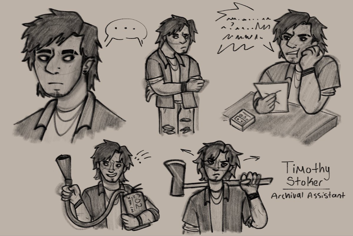 Assistant archivist.
.
Tim stoker they could never make me hate you &lt;33
.
#themagnusarchives #tma #timstoker
