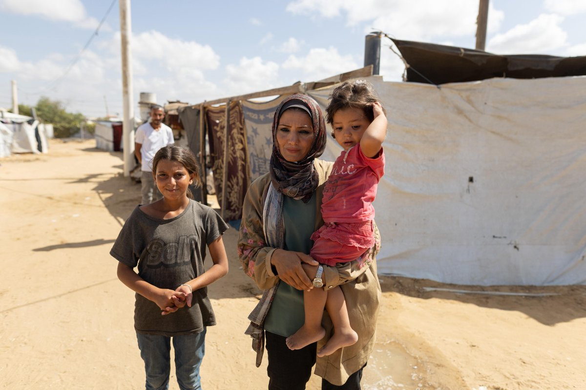WCKitchen's tweet image. “The food from the kitchen tastes just like the food we used to make at home. Its smell and flavor gave me hope—it felt like a piece of our home came back to us through the food.” – Wafaa, Recipient
Wafaa and her family were displaced from their home in Tel-al Hawa in North Gaza…
