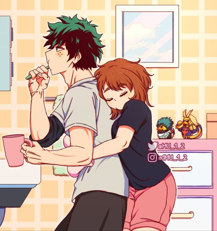 poppeter2007's tweet image. 💚🩷
#Izuocha 
#MHA