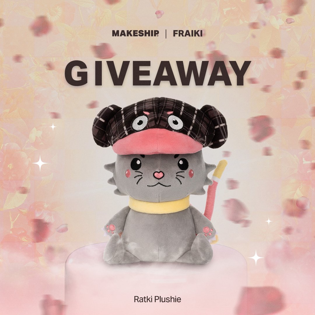 🔻SPECIAL GIVEAWAY!🔻

We’re giving you the chance to win 1 of 2 Ratki plushies 🎊!

How to enter?
1. Follow @makeship &amp; @fraiki
2. RT this post

Contest ends on November 27th. Good luck!