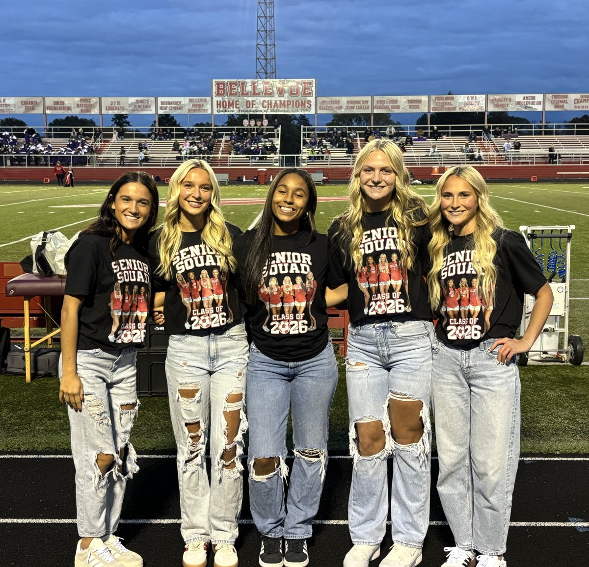 A big thank you to our 2026 seniors.  BHS thanks you for your effort and committment to BHS Friday nights.  13 FB, 6 Cheer, 22 Band &amp; Color Guard, &amp; 5 Soccer seniors. BHS will always be your alma mater in honor of senior night. #GoRed 🅱️