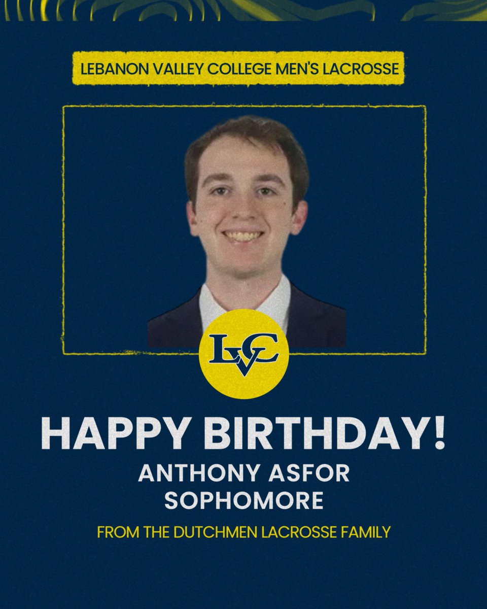 LVCMLax's tweet image. Happy Birthday to Sophomore Defender, Anthony Asfor!

#lvcmlax #GoDutchmen