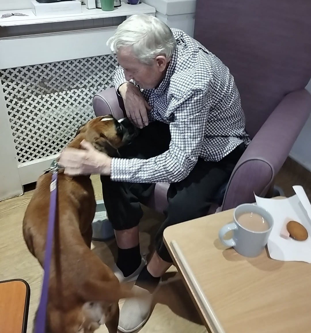 RedmountResHome's tweet image. We have had a busy week at Redmount, with a therapy dog visit, playing spot the difference, indoor bowling an a sensory guessing game. What a week! #FunAndGames #BusyWeek #WhatsOn