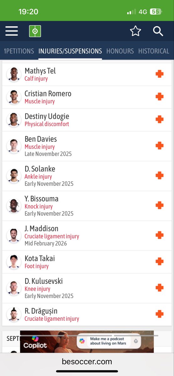 I’ve no idea if Thomas Frank is going to be a success or a failure. Nor does anyone else know either yet. Yet there’s fans on here saying if we struggle over the next few games he’s gone. That’s with this injury list before Sunday. Get a grip.