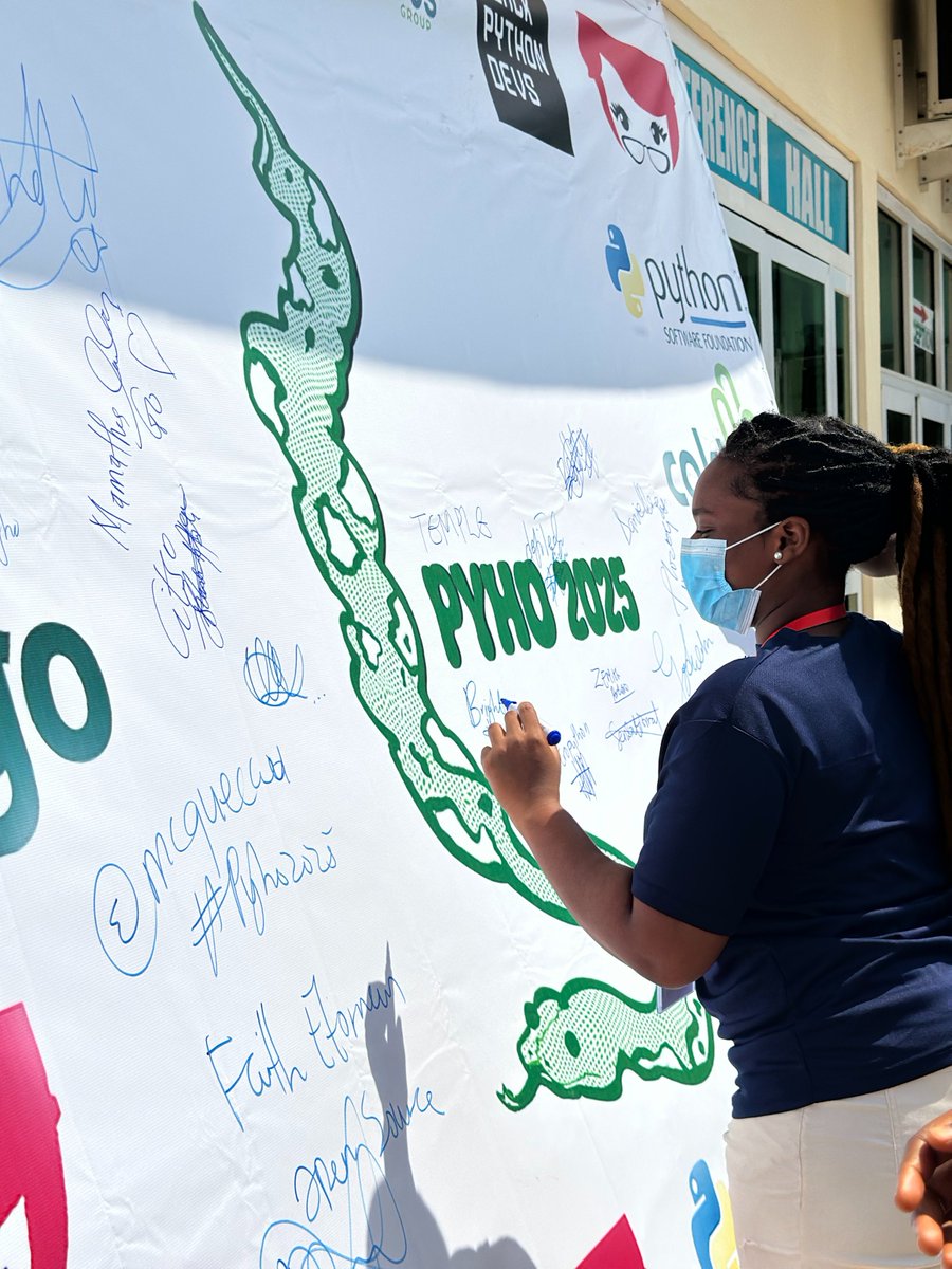 PythonHo's tweet image. Day 1 of #PyHo2025 was nothing short of amazing! 🎉
Inspiring talks, vibrant networking, and hands-on sessions shaping Africa’s tech future. 🌍
Can’t wait for Day 2!
#PythonHo #TechCommunity #BuildBreakInnovate