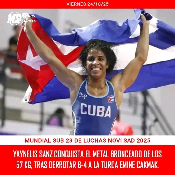 Jorge Madrigal (@jorgemadrigald) on Twitter photo ¡Bronce mundial para Yaynelis Sanz en Novi Sad!. #Cuba #CiegodeAvila <a href="/InderCuba/">INDER</a> <a href="/InesMChapman/">Inés María Chapman Waugh</a> ¡Bronce mundial para Yaynelis Sanz en Novi Sad!. #Cuba #CiegodeAvila <a href="/InderCuba/">INDER</a> <a href="/InesMChapman/">Inés María Chapman Waugh</a>
