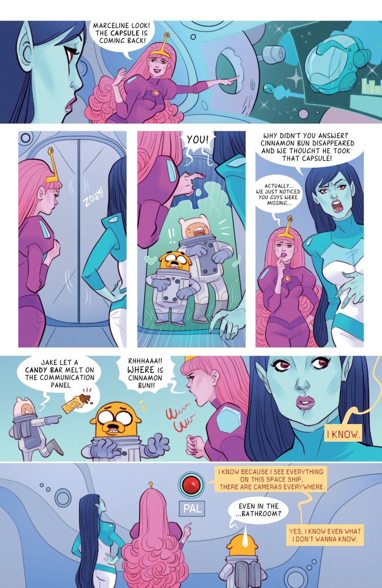 SlapstickStan64's tweet photo. Adventure Time Comics #3 (2016): Lost in Space

[Don't ask why Marceline and PB are hot]

 1/2 https://t.co/3E4ok3FU9k