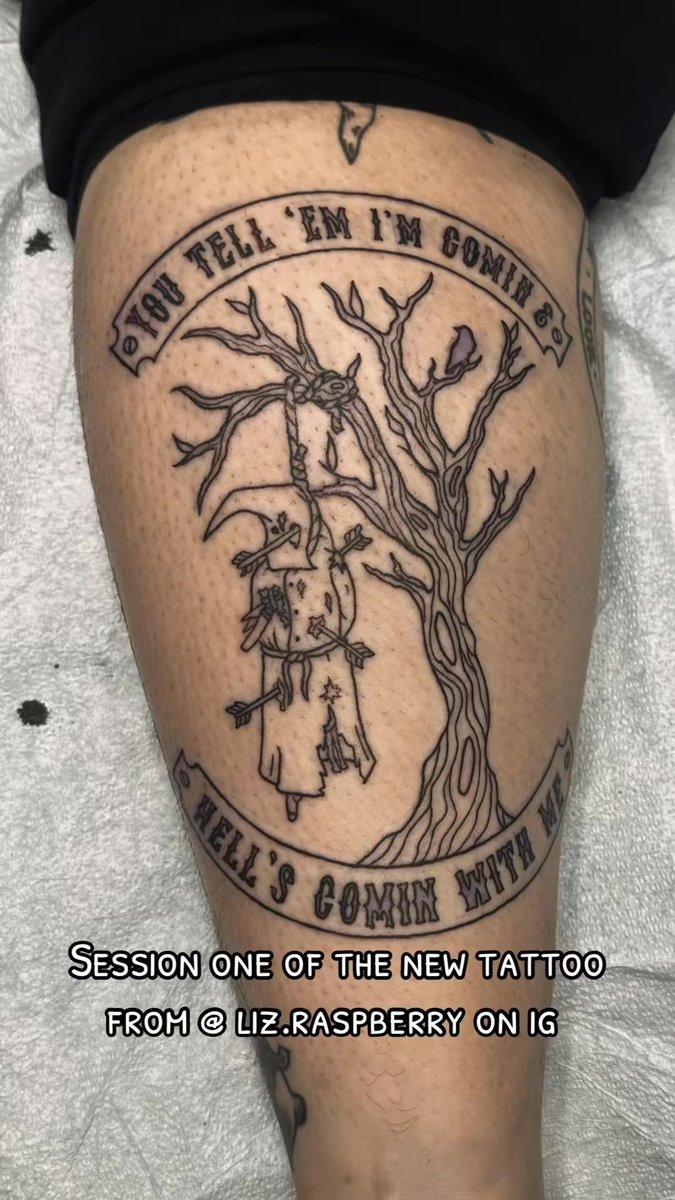 HelixM31's tweet image. First session done on my new tattoo