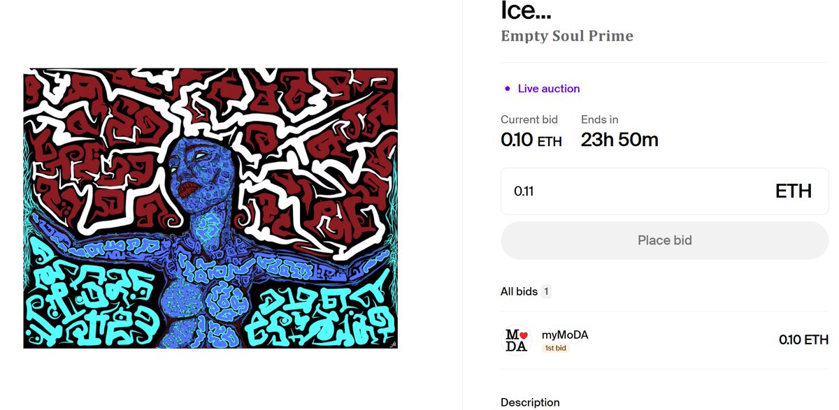 🚨Auction is alive  🫡  for 👉Ice... <a href="/foundation/">Foundation 🌐</a> !

Thank you <a href="/mymoda_io/">MoDA</a> 🙏🎉for starting the auction!
                                                  🙏Truly appreciate you!

 🫡 Win the Auction , receive the animated version...  👇
Let's gooooooo!

x.com/emptysoulprime…