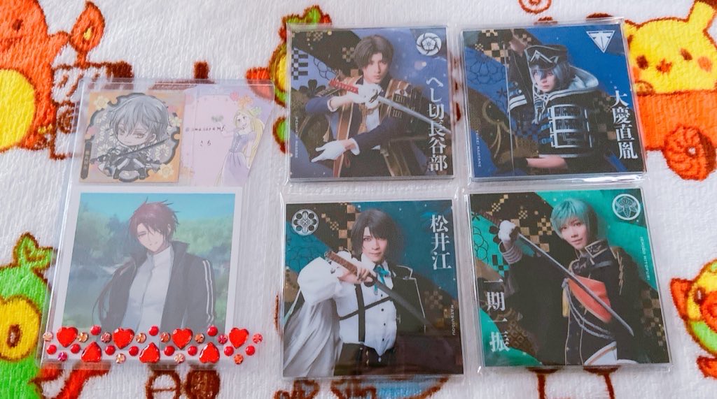 【交換】  刀ミュ 祝賀祭 シブツタ 衣装展 アクリルコースター 

（譲）⭐︎長谷部、⭐︎大慶、⭐︎松井、⚪︎一期
（求）⭐︎後家、⚪︎蜻蛉切

同印同士の交換。郵送のみ、初回の方リトリン必読。
検索からもお気軽にお声かけください🌷