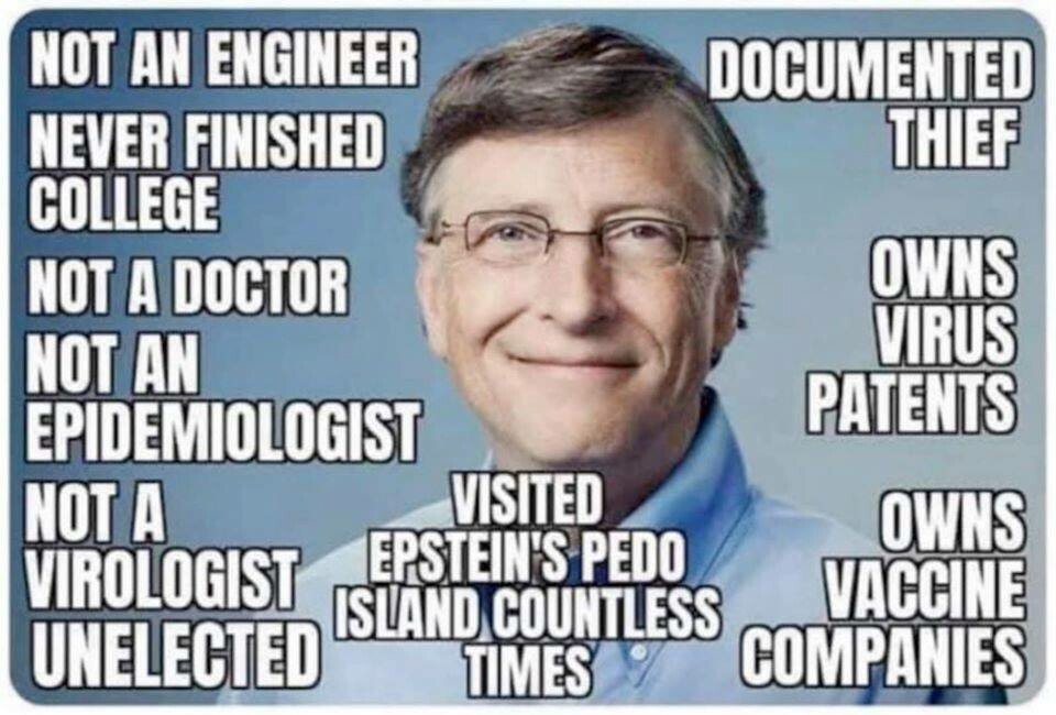 YES!  I would vote for <a href="/BillGates/">Bill Gates</a> to be arrested ASAP!