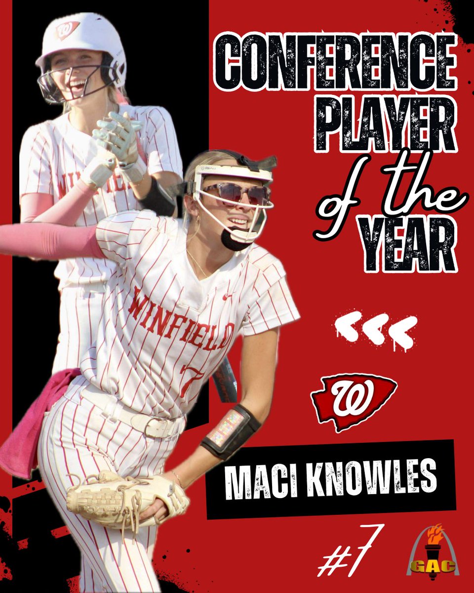 Congratulations to Maci Knowles for earning the GAC North Conference Player of the Year Award!!