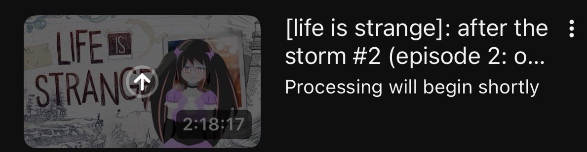 Can someone pls tell me why my vod is stuck on endless processing? #vtuber #youtube