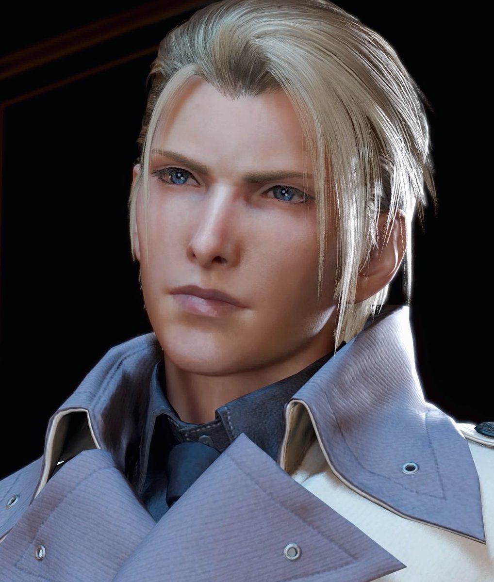 I got lost in your beautiful blue eyes 🤍 #RufusShinra