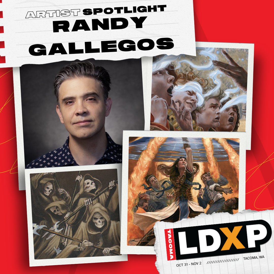 🚨LDXP Tacoma attendees!🚨

Join us in welcoming another set of amazing artists coming to LDXP Tacoma! Please welcome, Victor Adame Minguez, Mark Tedin, Pete Venters and Randy Gallegos!

Stop by our artists booths to grab signatures and other awesome pieces of work!

For more