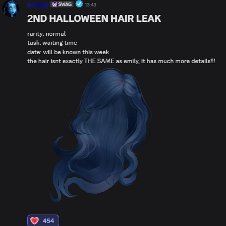 Xh0PlUgc's tweet image. 📣Kwarm He will soon download the second free hairstyle and it says here that we will need (waiting time) this or we will need to play the game for 2 hours and 30 minutes.
#Roblox #RobloxDev #RobloxFreeUGC #RobloxUGCLimited