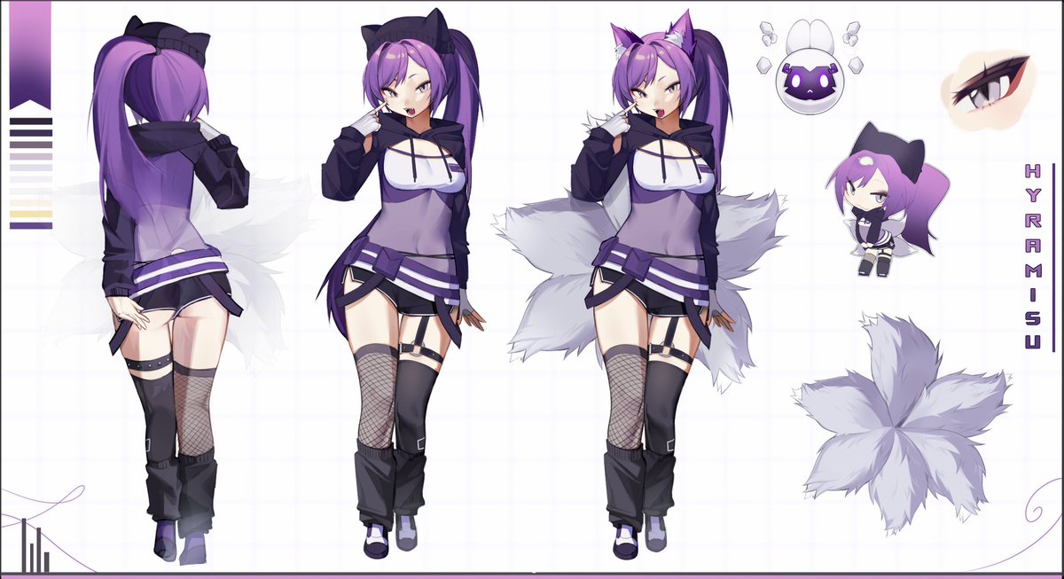 hyramisu's tweet image. since there's quite a few new people, an intro is long overdue 👾🌌
my name is hyra - welcome to my page~~
i mainly design characters that are regularly up for adoption!
a lot of info can be found on my FAQ in trello & vgen 🙏✨️