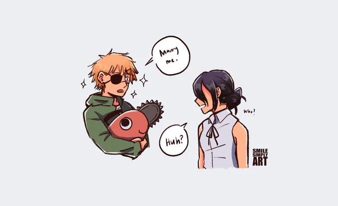 Unearthing denreze doodles because of the movie ✨  #チェンソーマン 