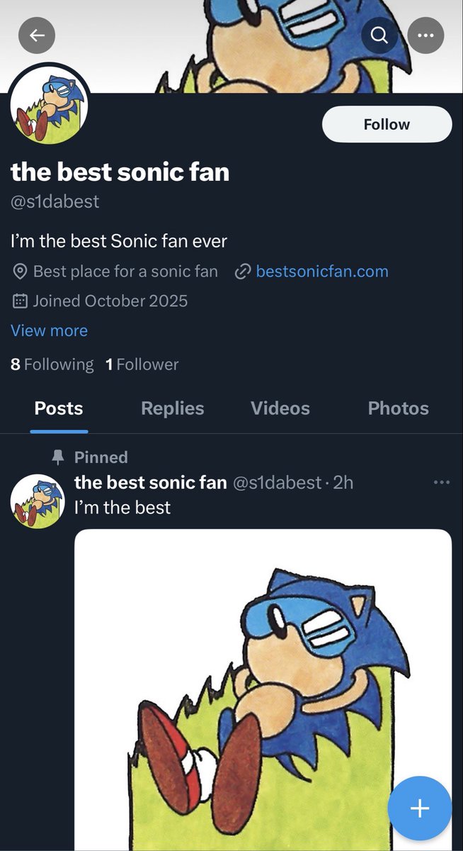 Sandopolisz0ne's tweet photo. I think they are the best Sonic fan https://t.co/EVuCxPeAol