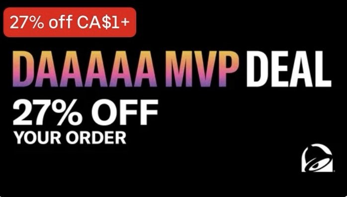 DAAAAA MVP DEAL. only on <a href="/UberEats/">Uber Eats</a>. 27% off your order during the game 👀